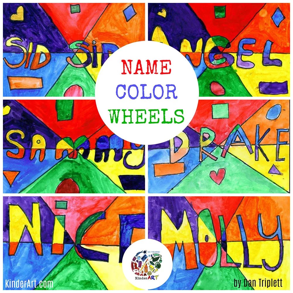 Name Color Wheels — KinderArt