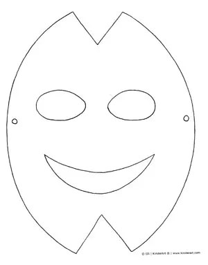 Print and Color Paper Mask — KinderArt