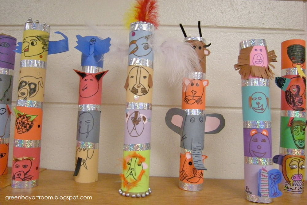 Mini Totem Poles Lesson Plan Multicultural Art and Craft Lessons for