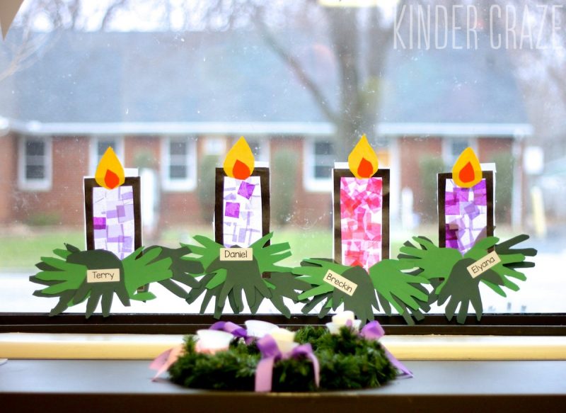 Stained Glass Window Craft for Christmas and Advent