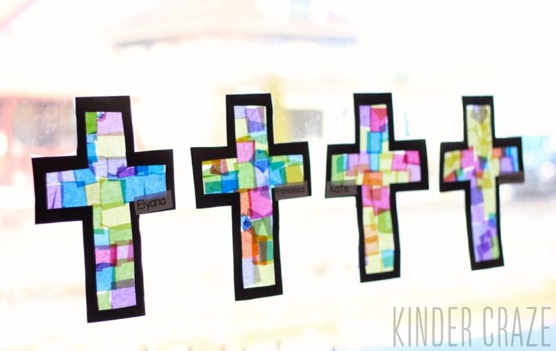 Stained Glass Cross Lenten Craft Stained Glass Cross Lenten Craft