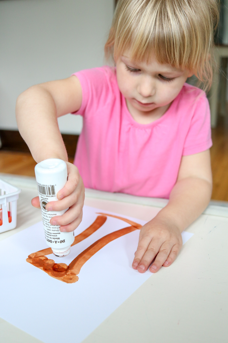 Easy Preschool Fall Tree Art Project