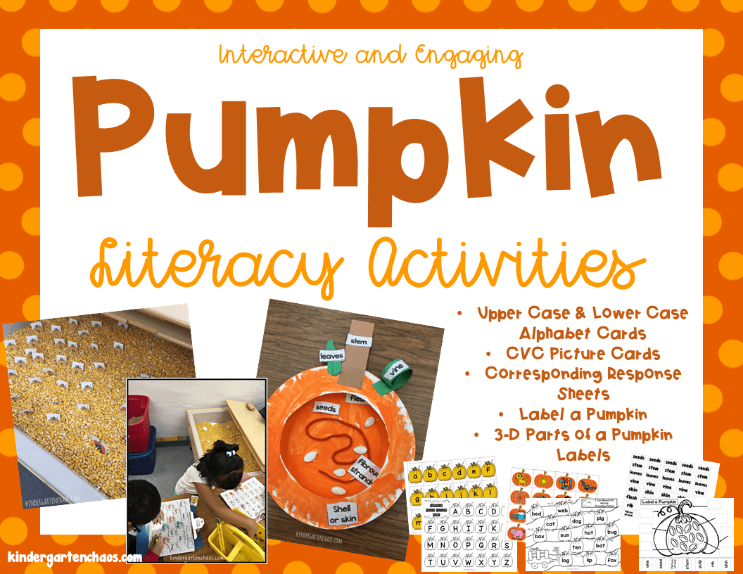 Pumpkin Activities for the Kindergarten Classroom