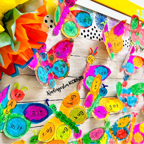 Butterflies Spring Bulletin Board Butterfly Word Families