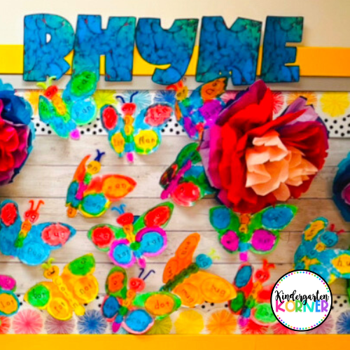 Butterflies Spring Bulletin Board Butterfly Word Families