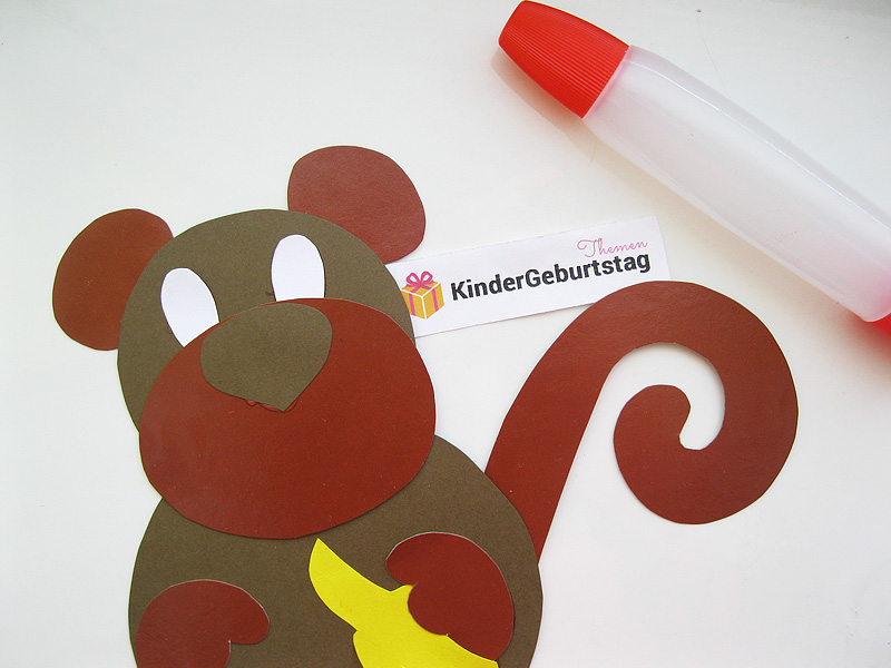 Affe basteln Anleitung