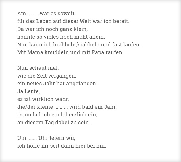 Einladung zum 1 Geburtstag basteln Druckvorlagen