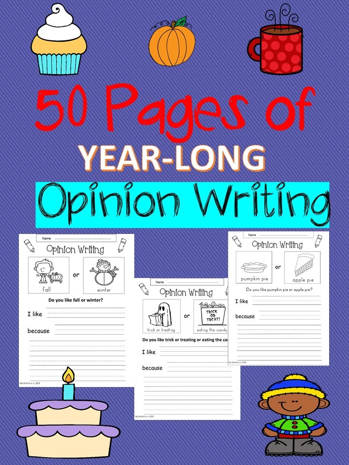 kindergarten opinion writing kindermommacom