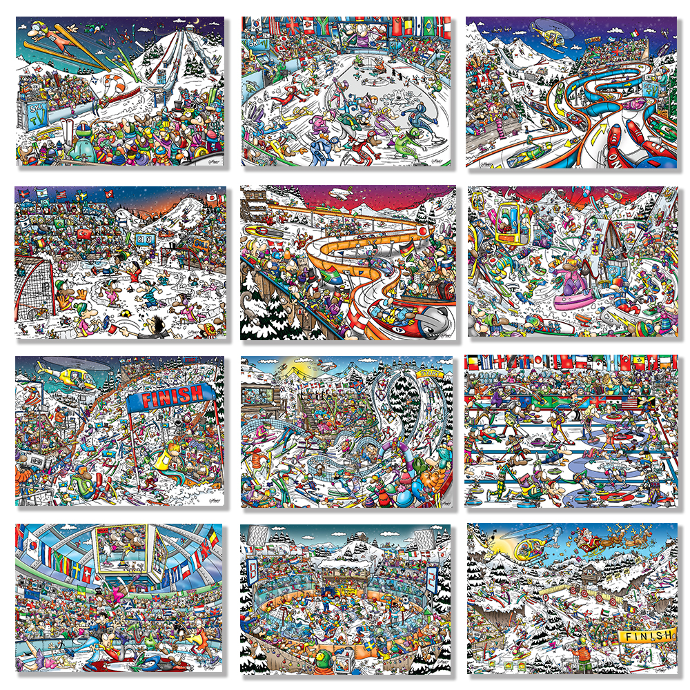 “Winter Sports” 2022 Calendar Set KindHearted.co.za