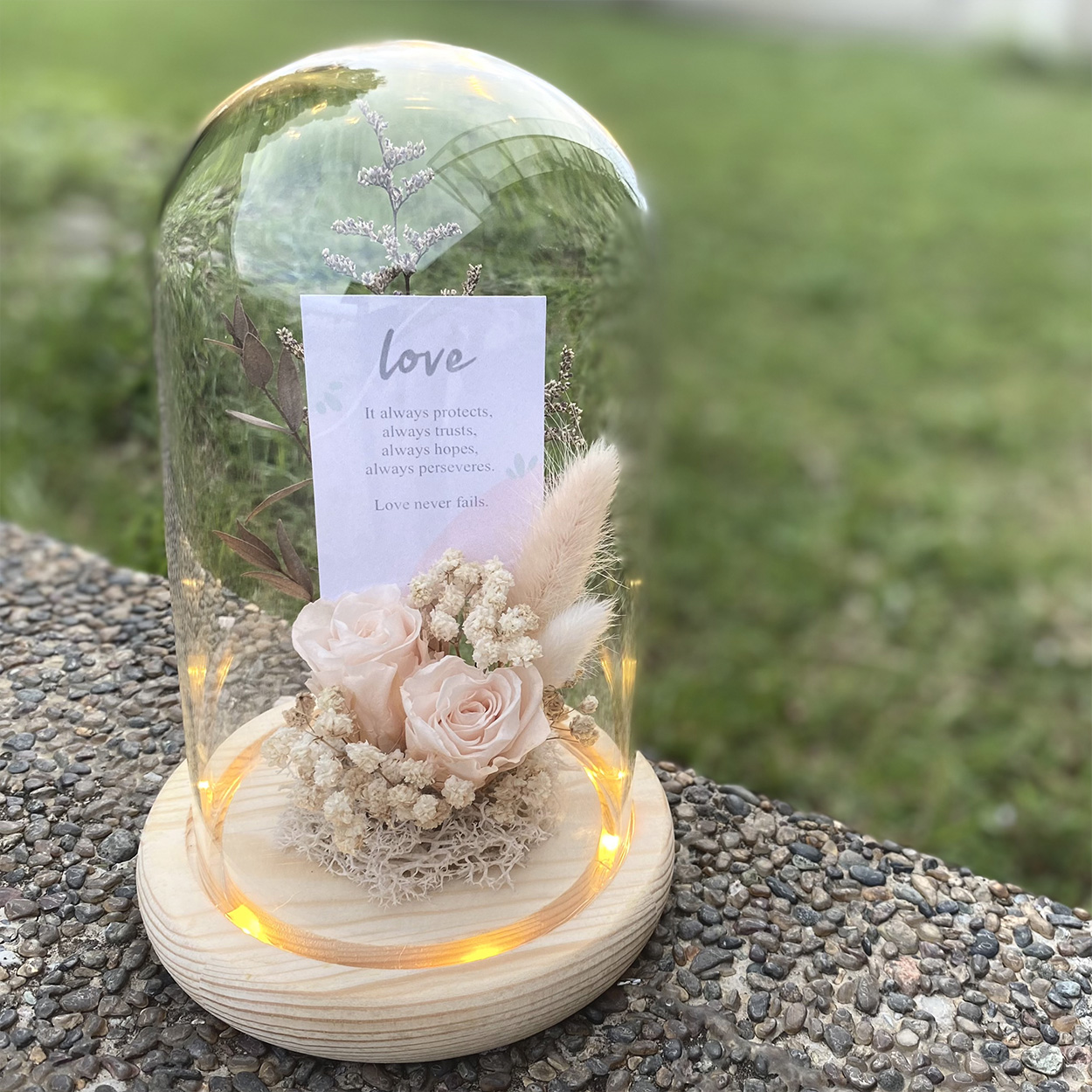 Preserved Floral Glass Dome