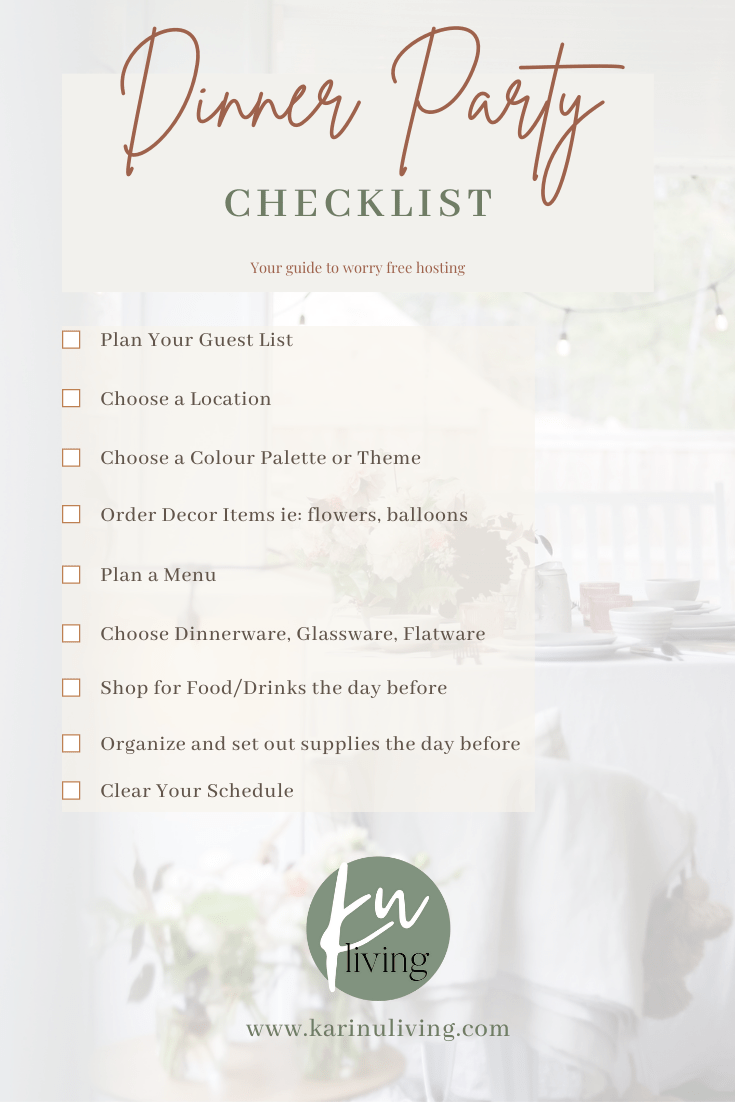 your ultimate guide to hosting with an easy to follow checklist