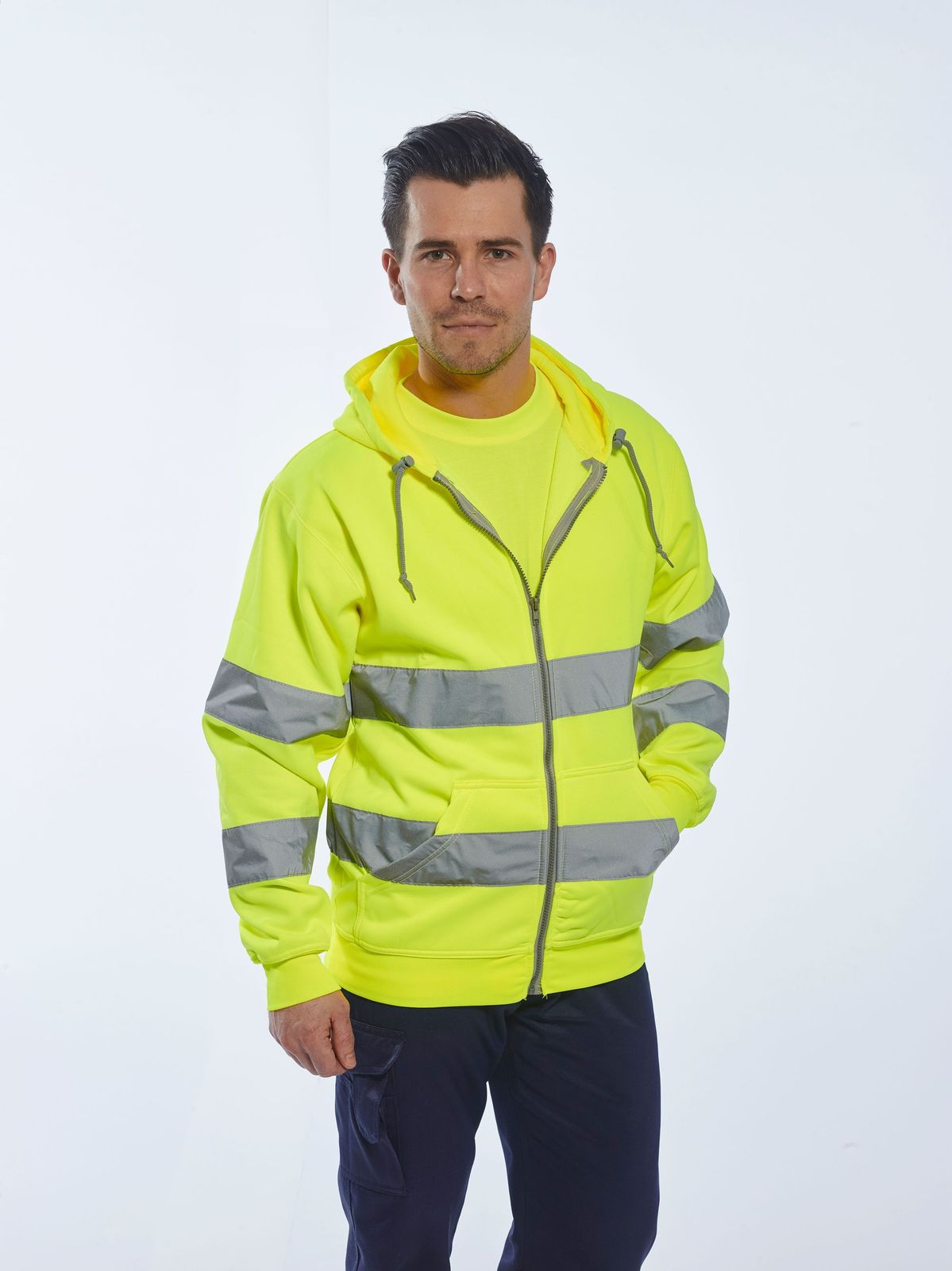 HIVIS суитшърт с качулка и цип Онлайн магазин за