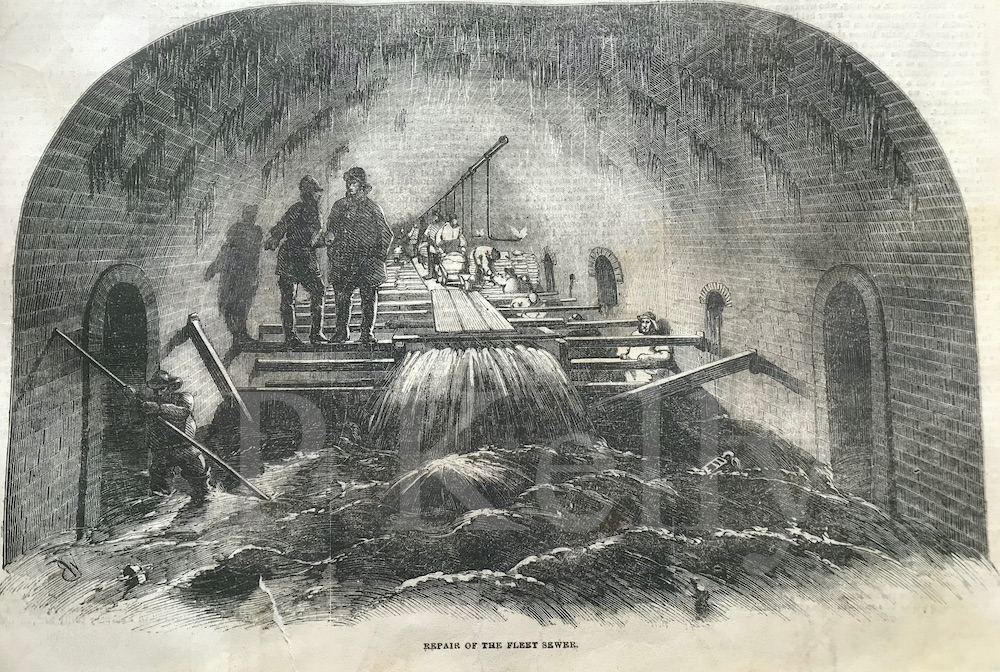 The River Fleet. Dividing the two London Saxon settlements. The King