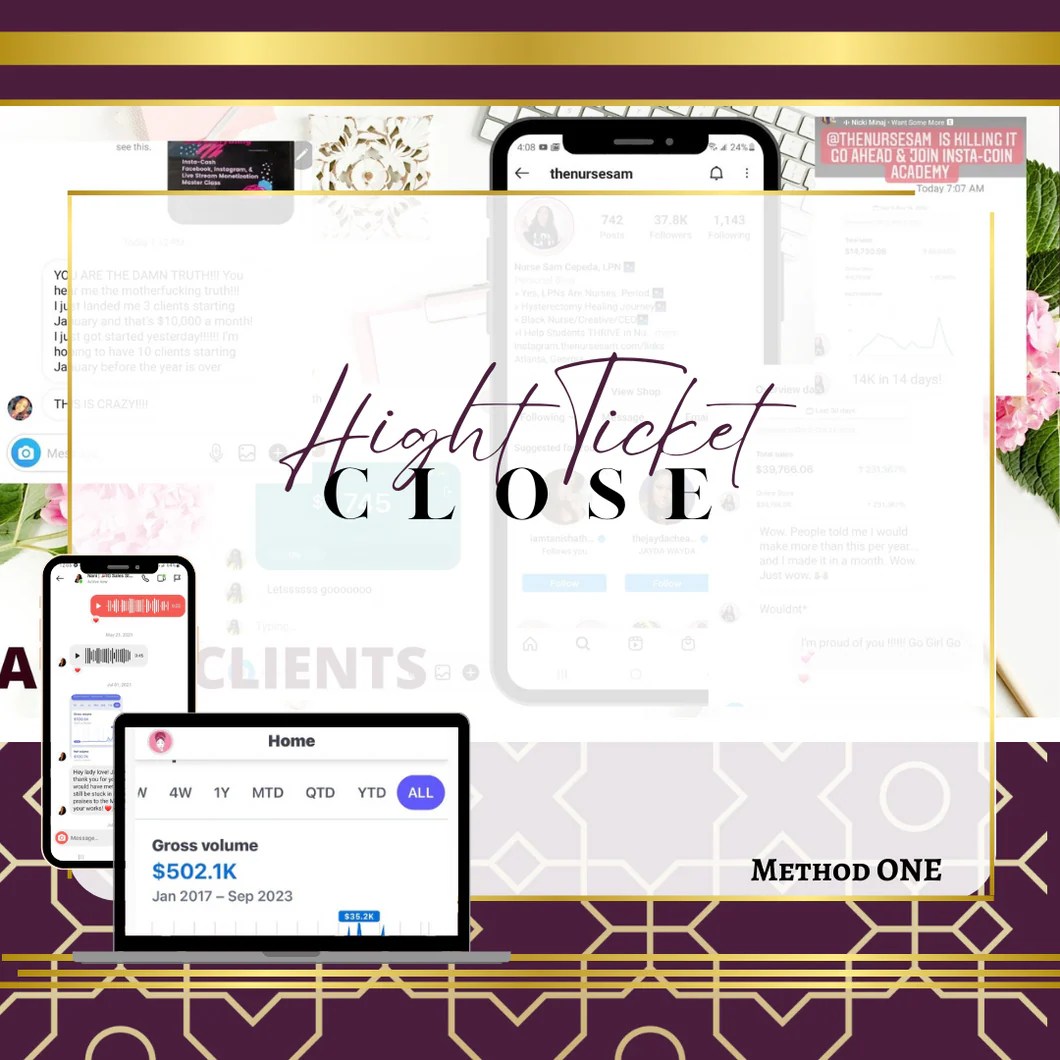 High Ticket Close KingAshleyAnn