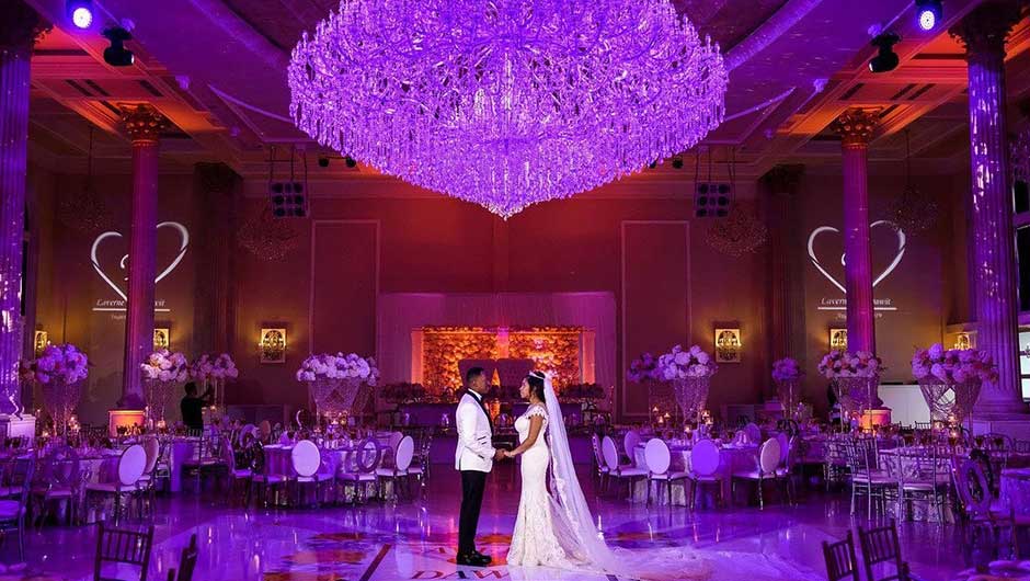 Beautiful Lighting Production Bellevue Chantilly VA FM Wedding & Event Productions
