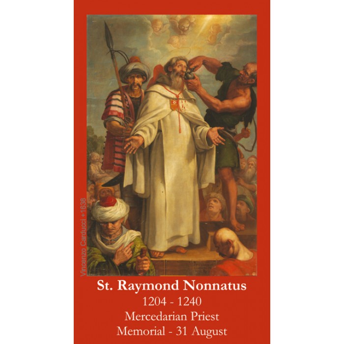Prayer Cards & Tokens St. Raymond Nonnatus Prayer Card