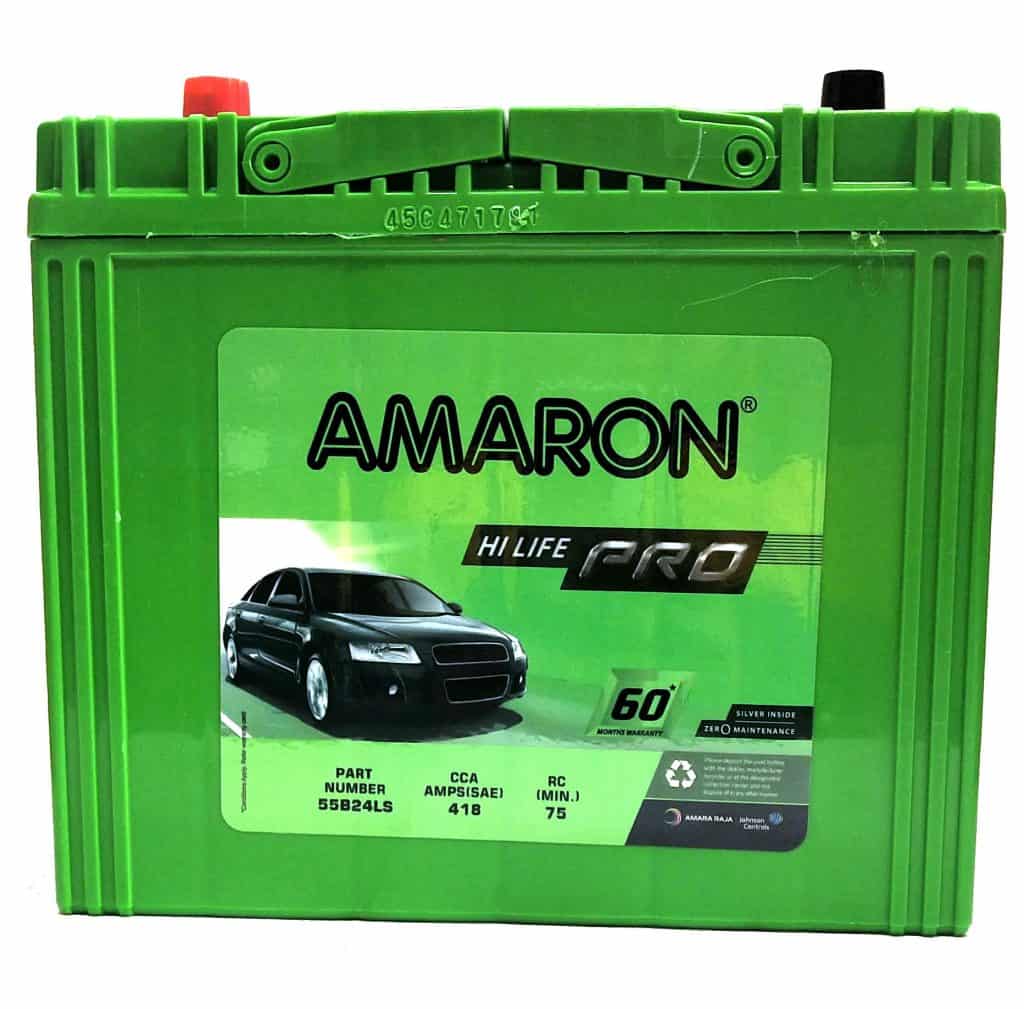 Amaron Battery (55B24LS) 45AH. 1Pc. Kingdom of Spares the world of