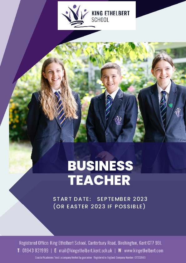 Recruitment King Ethelbert School