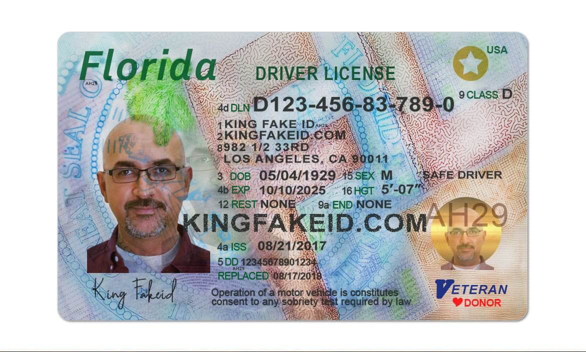 Florida Fake Drivers License Scannable Fake ID