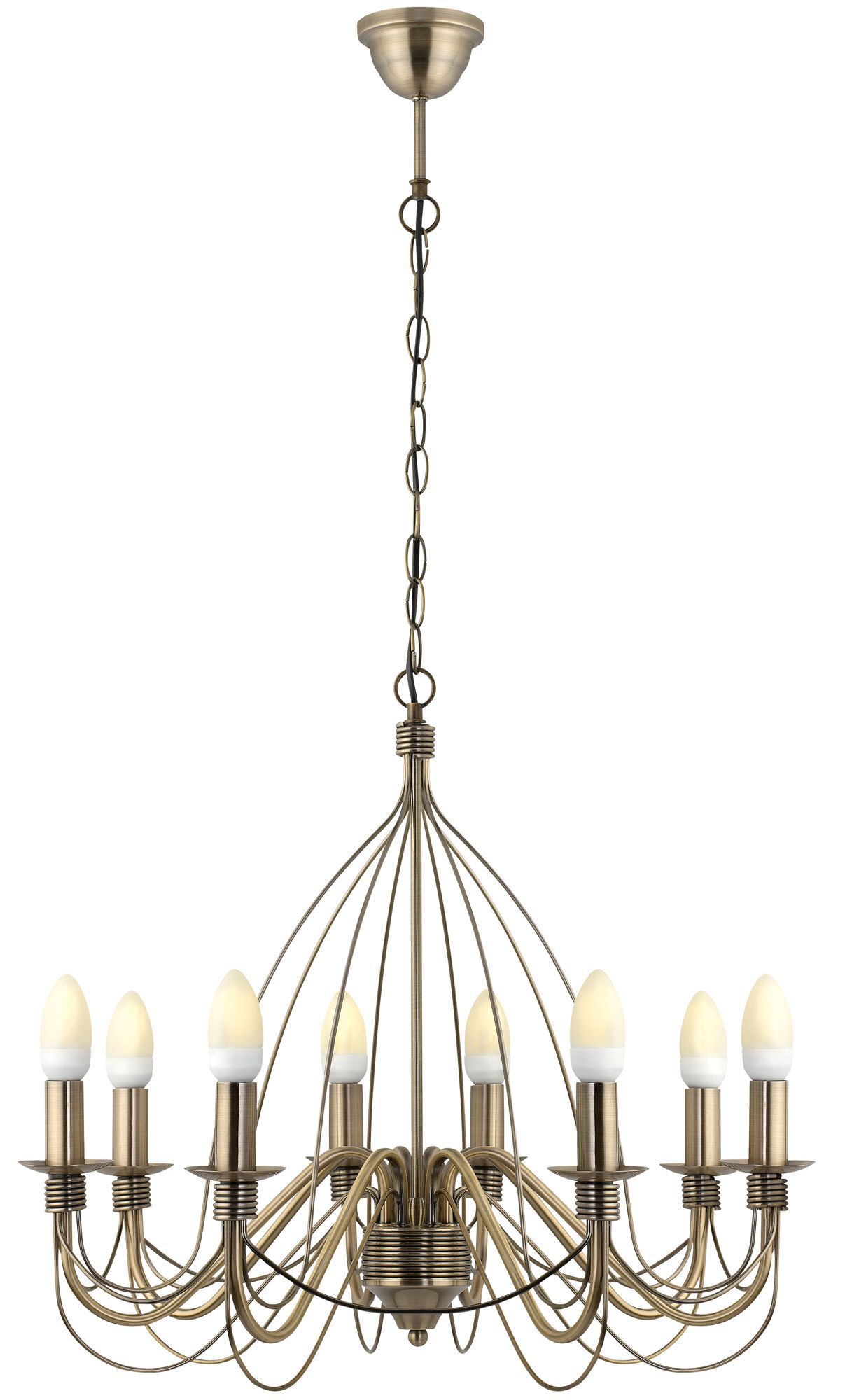 Vas Birdcage Gold 8 Lamp Pendant Ceiling Light Departments DIY at B&Q