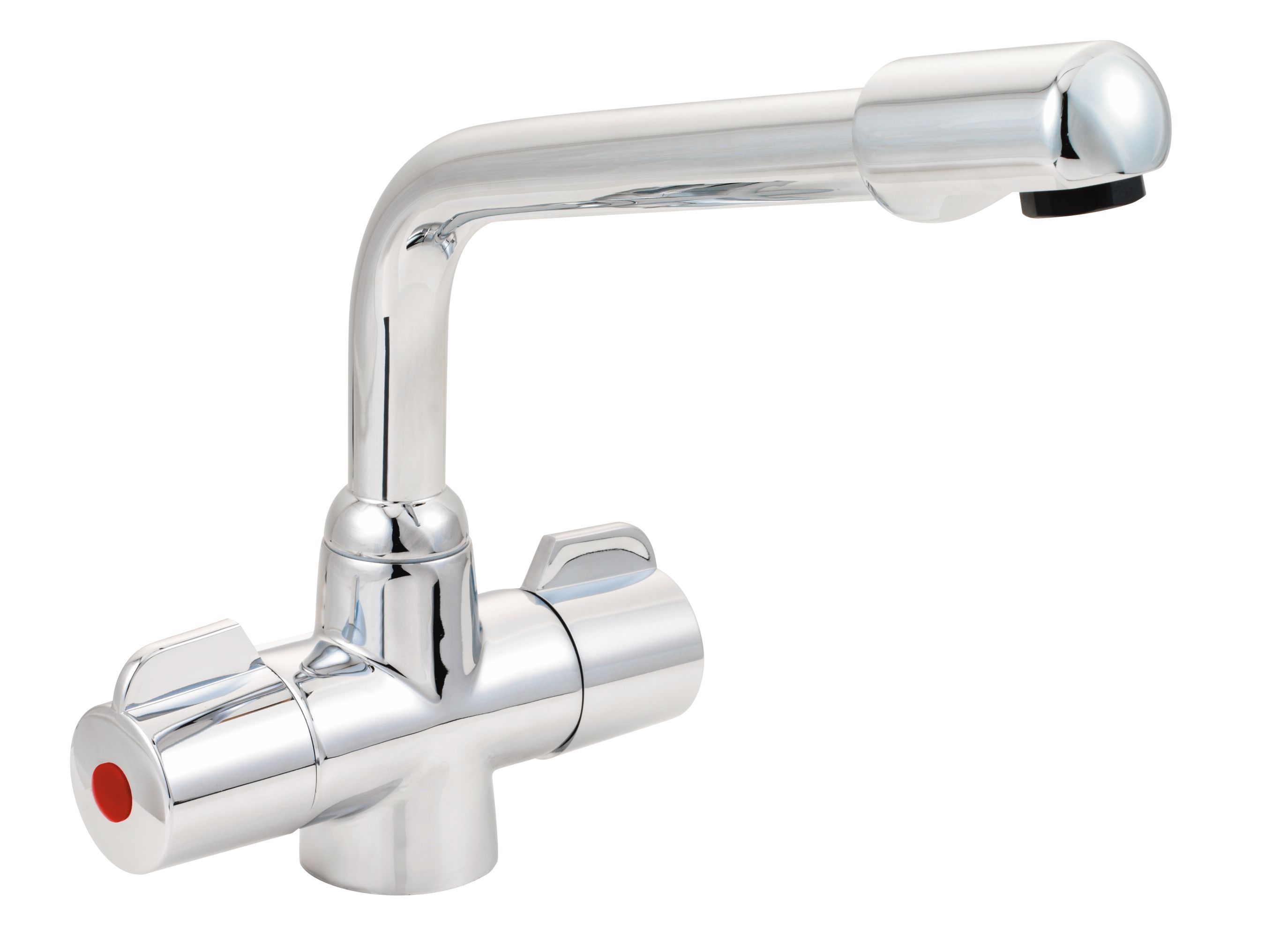 Cooke & Lewis Dalmuir Chrome finish Kitchen Monobloc tap Departments