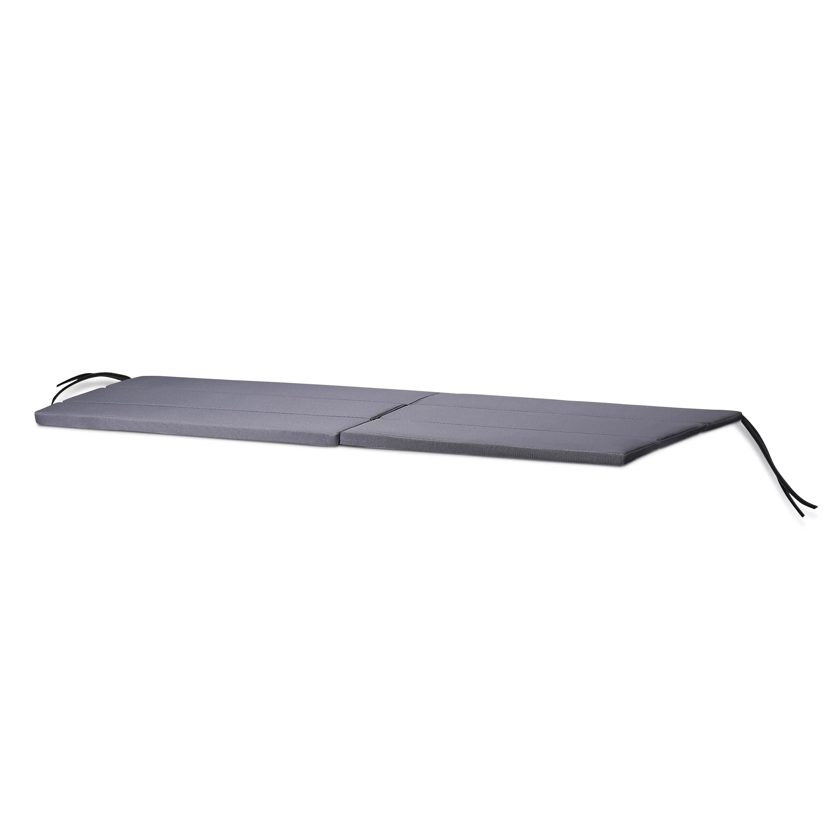Denia Steel grey Plain Bench cushion Departments DIY at B&Q