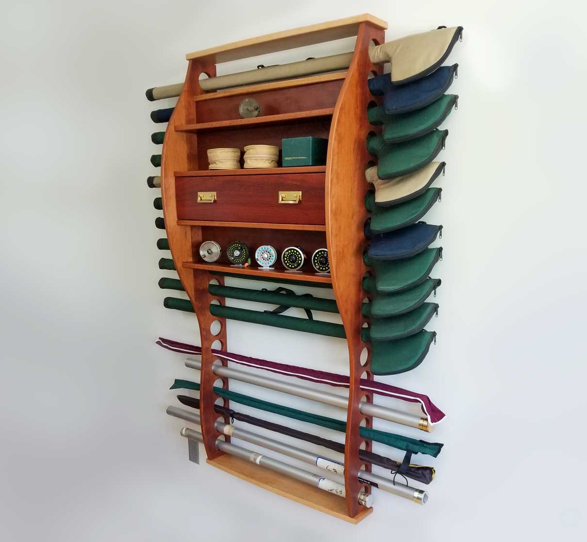 Fly Rod Wall Rack King Flyrods