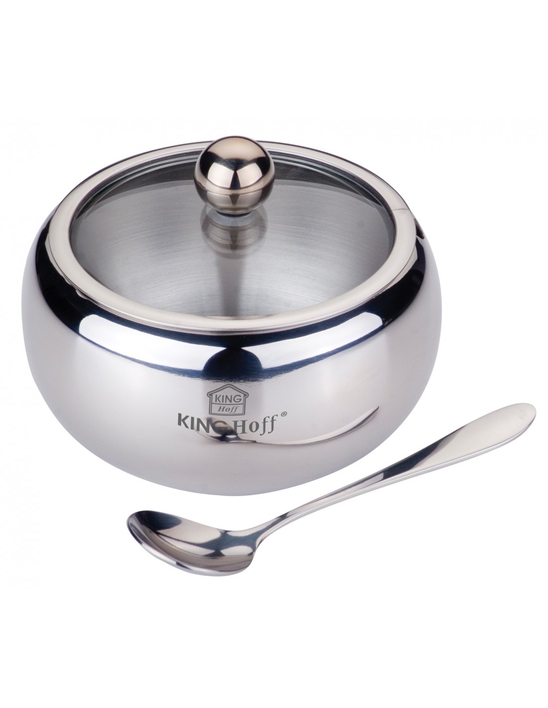 Sugar pot with spoon