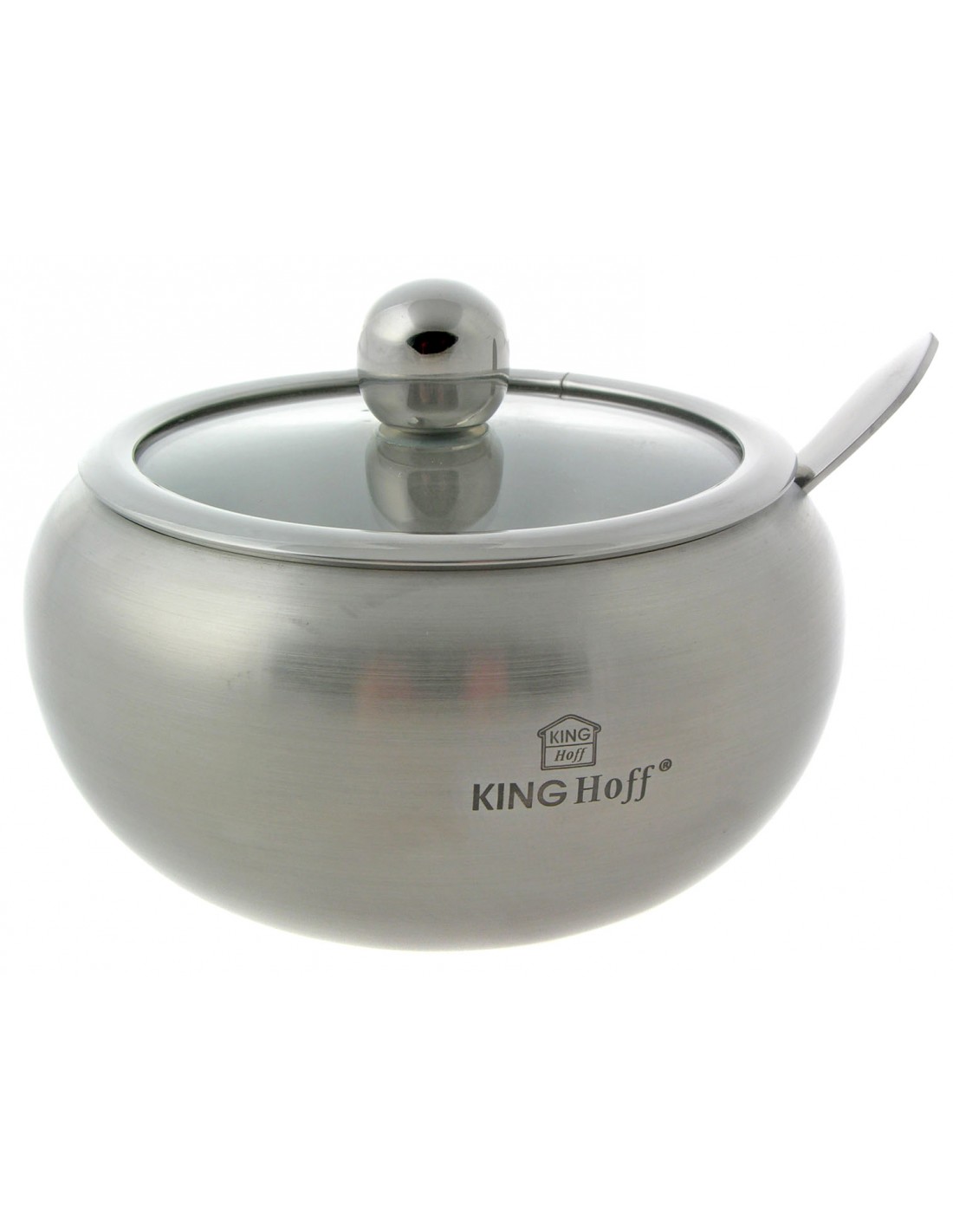 Sugar pot with spoon