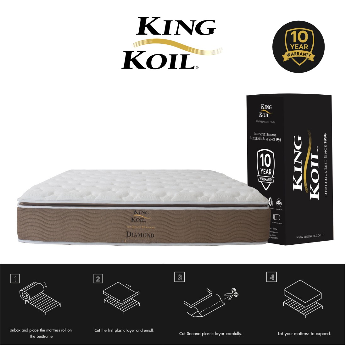 Diamond (Pocket Latex Series) King Koil Thiland