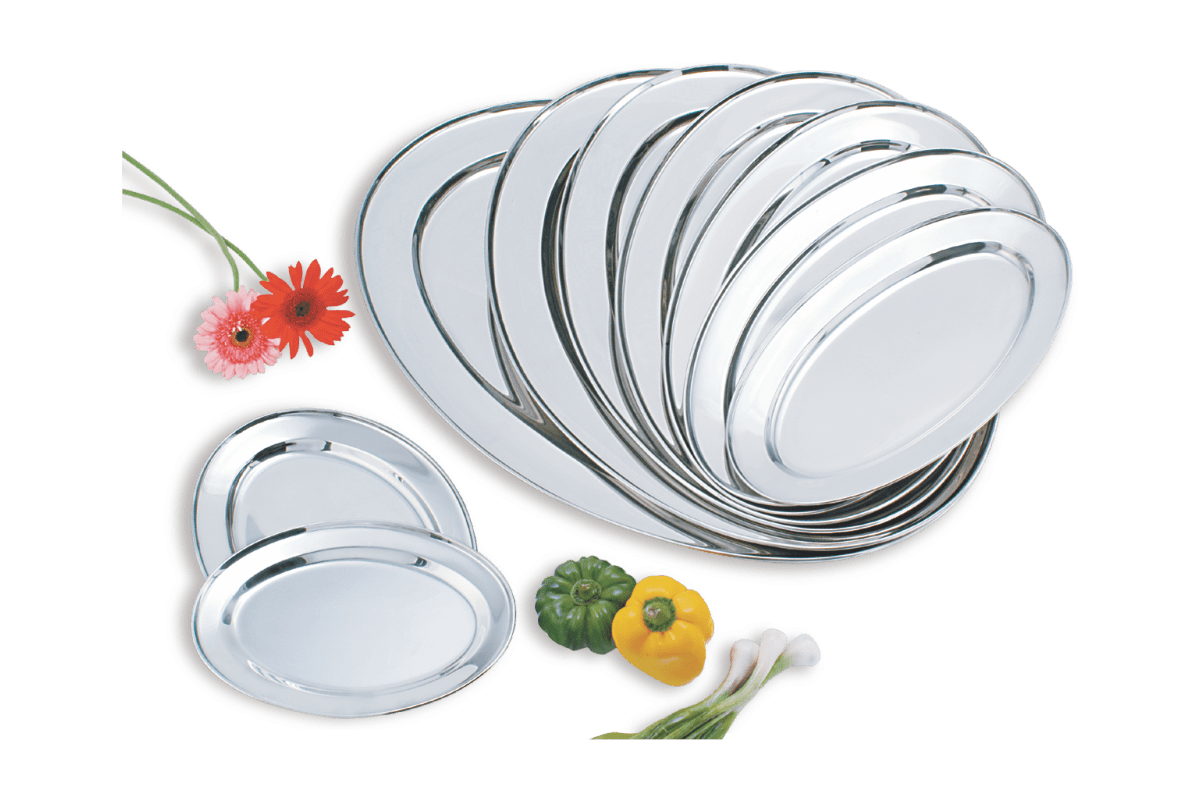 OVAL PLATTERS STAINLESS STEEL King Metal Works
