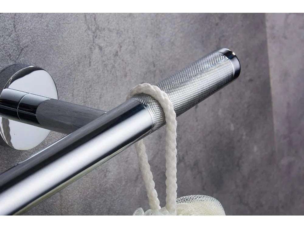 Chrome Shower Foot Rest 304 Stainless Steel Heavy Brass Hotel Bathroom
