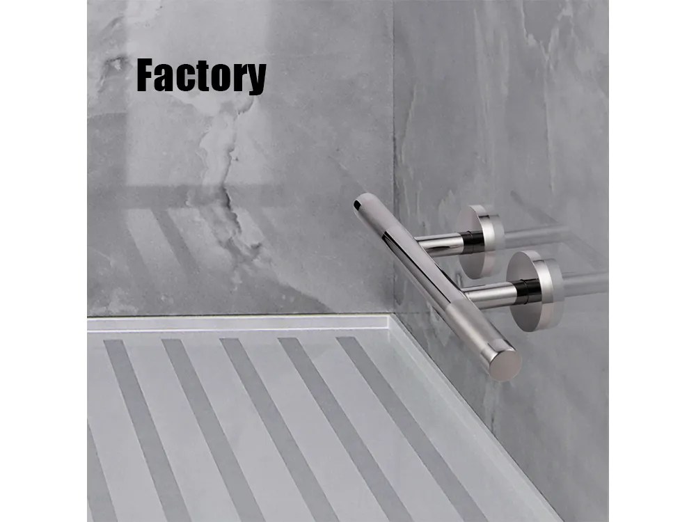Chrome Shower Foot Rest 304 Stainless Steel Heavy Brass Hotel Bathroom
