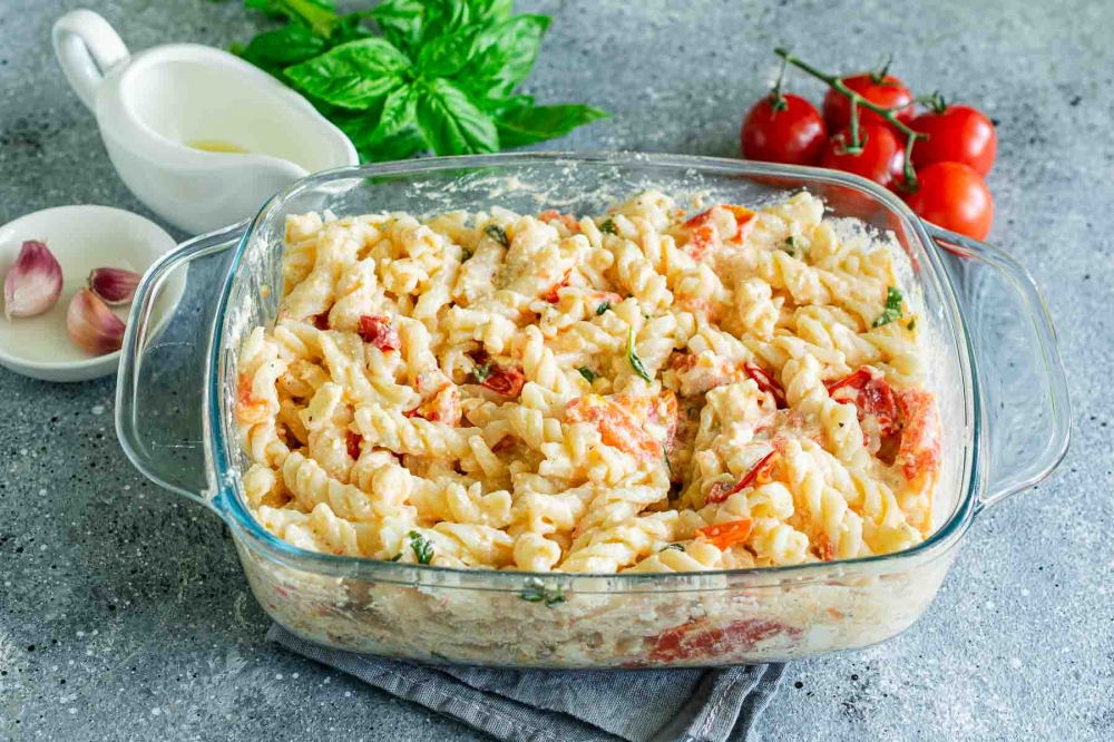 Baked Feta Pasta Simple and quick dinner for the whole family recipe