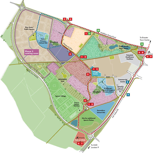 Busservicesmap Kingsmere Bicester