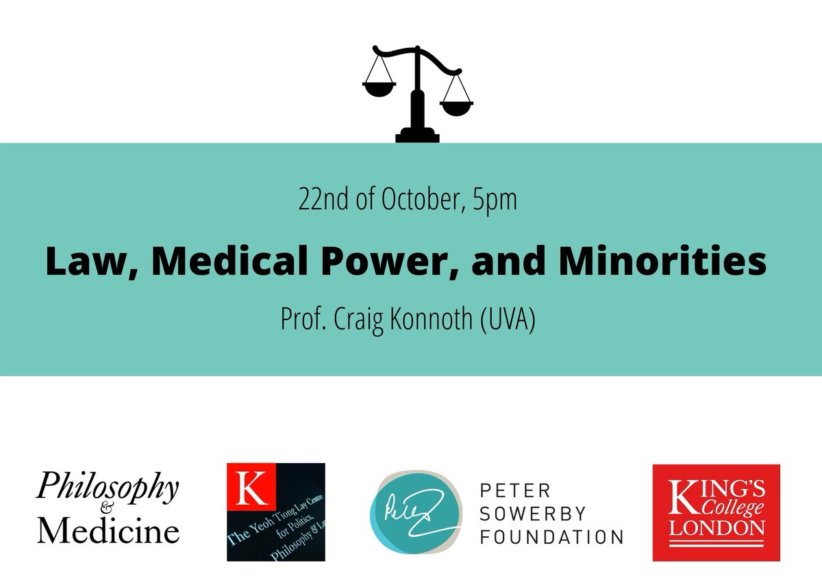 “Law, Medical Power, and Minorities” by Prof. Craig Konnoth (UVA) on