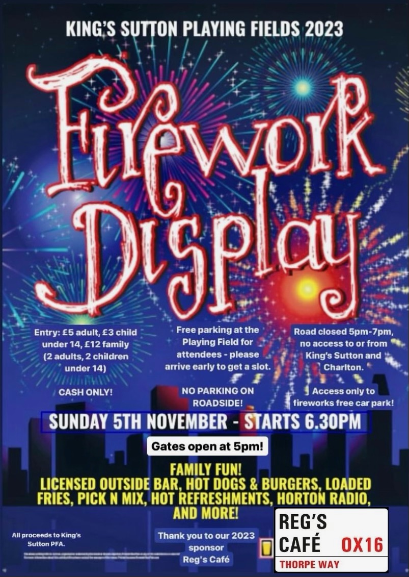 Fireworks Display and Christmas Fayre King’s Sutton Parish Council