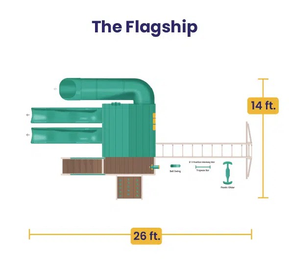 The Flagship Swing Set » King Swings