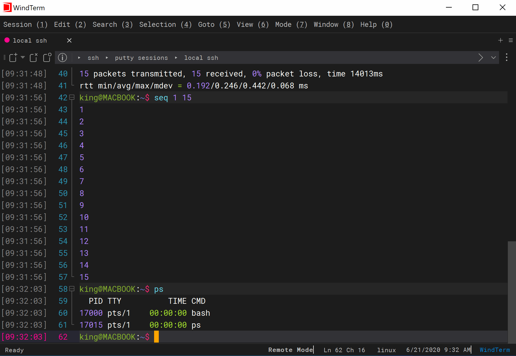 WindTerm Tips / Goto The Previous/Next Prompt Line WindTerm and