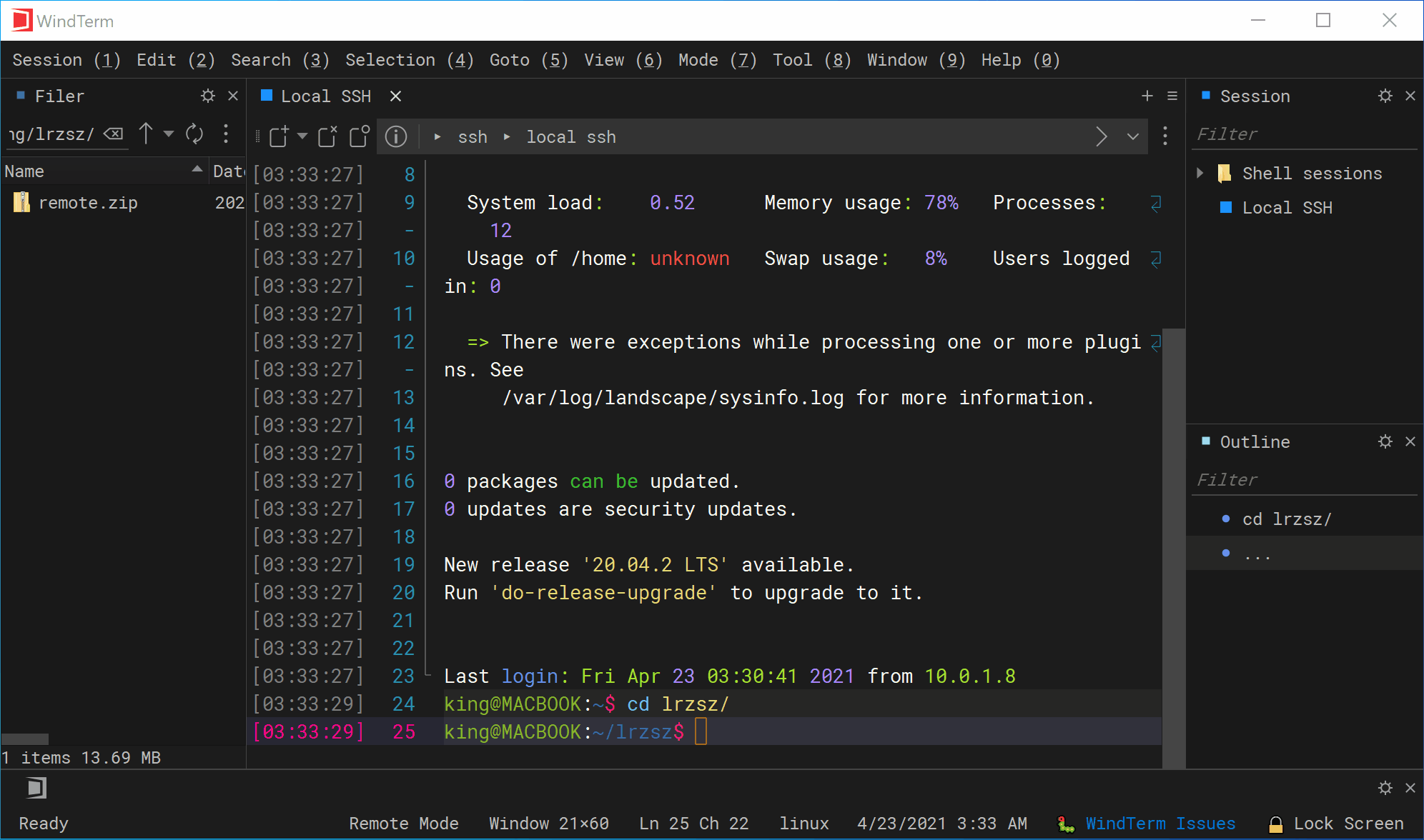 WindTerm Modem / ZModem WindTerm and WindEdit