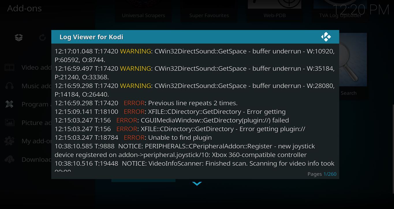 How to Check the Kodi Error Log File