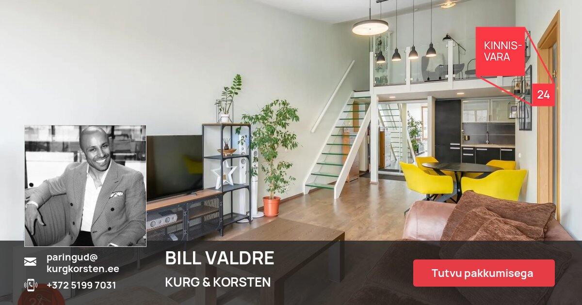 For rent apartment, 3 rooms, Tartu mnt 84a, Juhkentali, Kesklinn