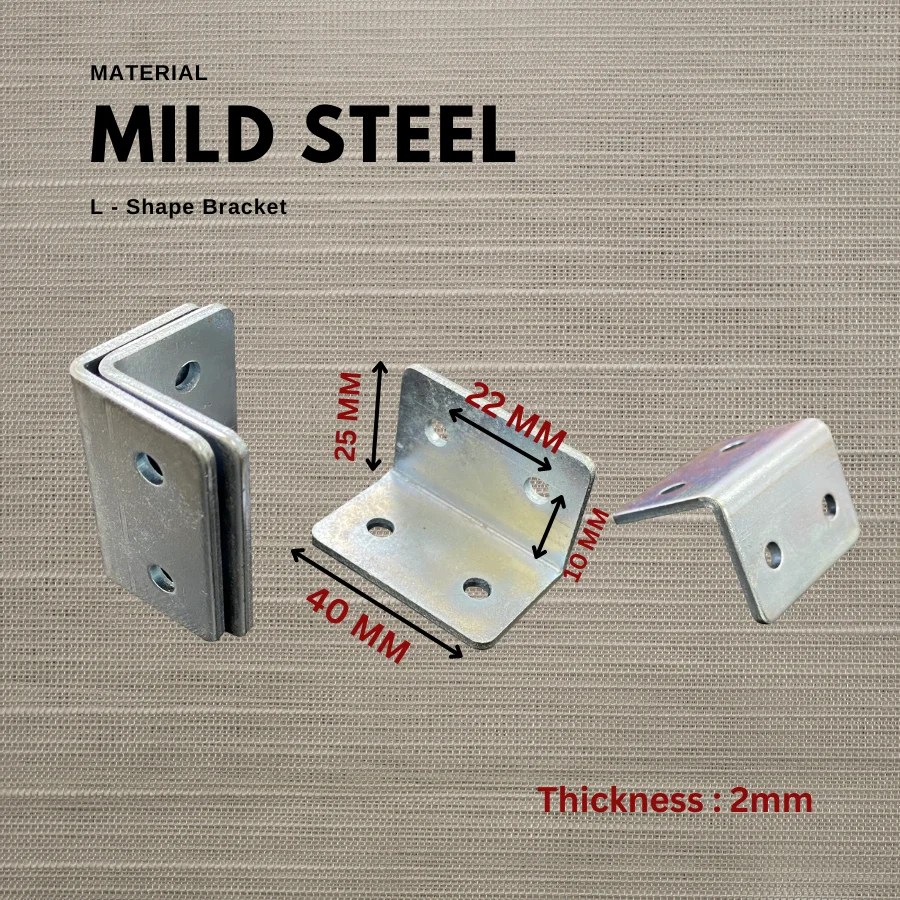 Mild Steel L-Shape Bracket – Kinship Engineering