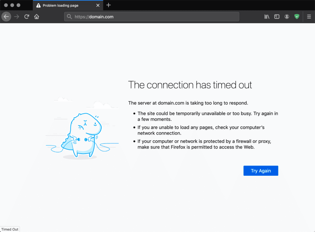 How to Fix the ERR_CONNECTION_TIMED_OUT Error