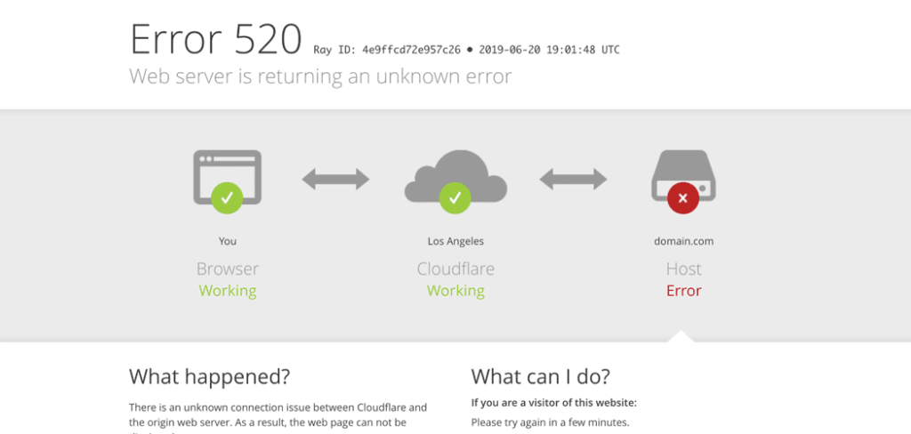 How to Fix "Error 520: Web Server Is Returning an Unknown Error"