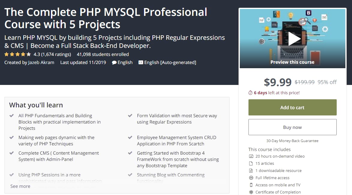 Php Programming Online Course INFOLEARNERS