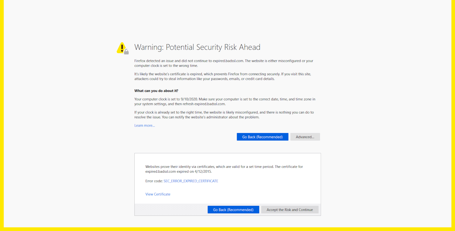 10 Ways to Fix the NETERR_CERT_DATE_INVALID Error