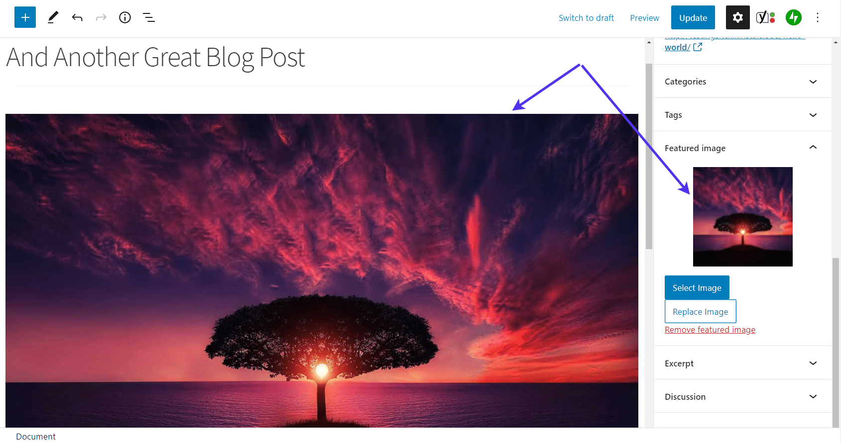 L'image mise en avant de WordPress ne s'affiche pas correctement (ou