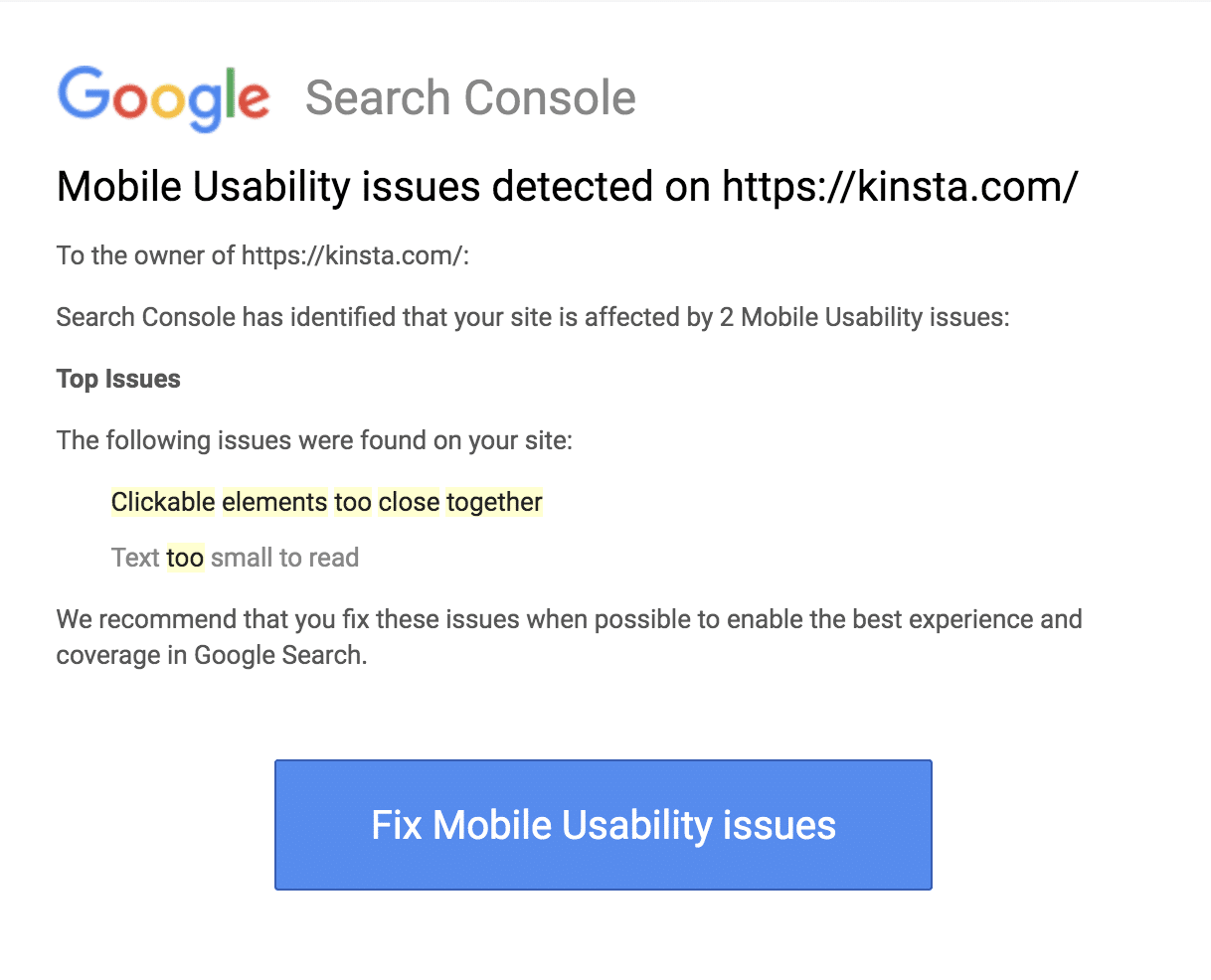 How to Fix the "Clickable Elements Too Close Together" Error (3 Methods)