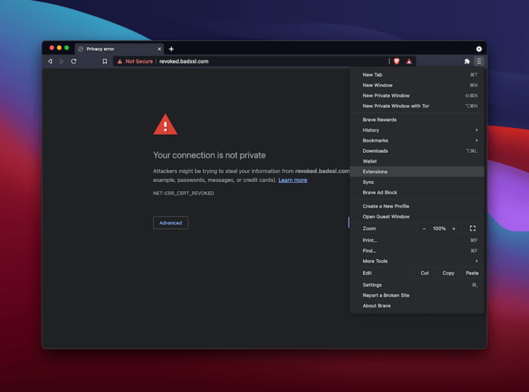 How to Fix the NETERR_CERT_REVOKED Error